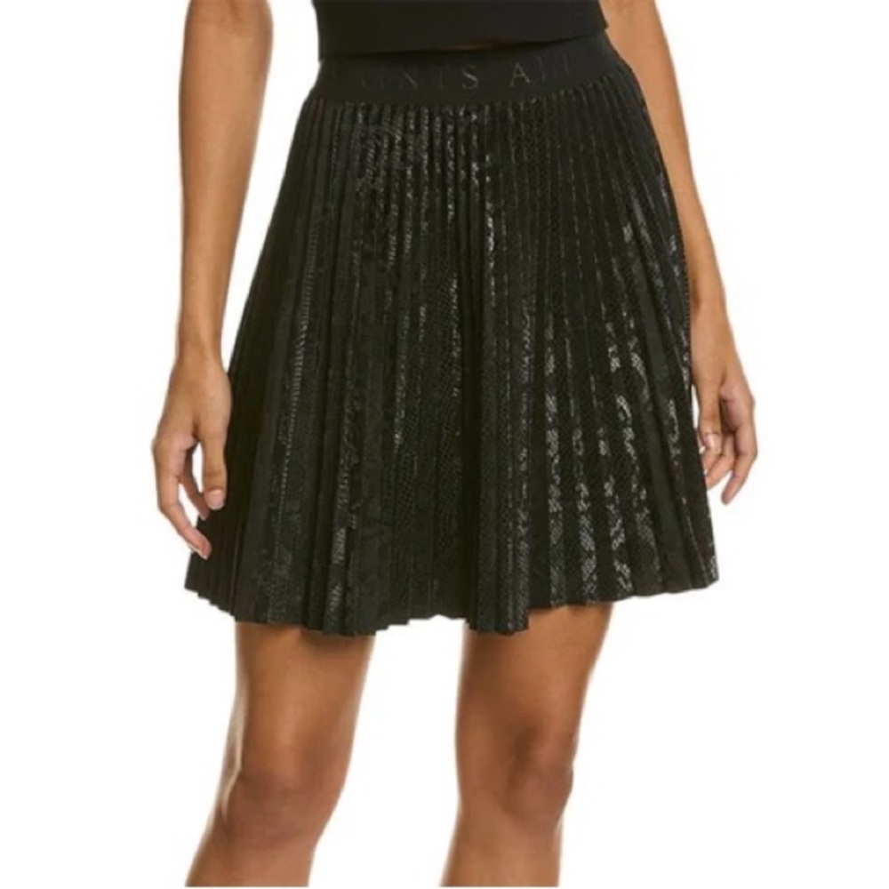 AllSaint Phia Snakeprint Pleated Skirt Size 2